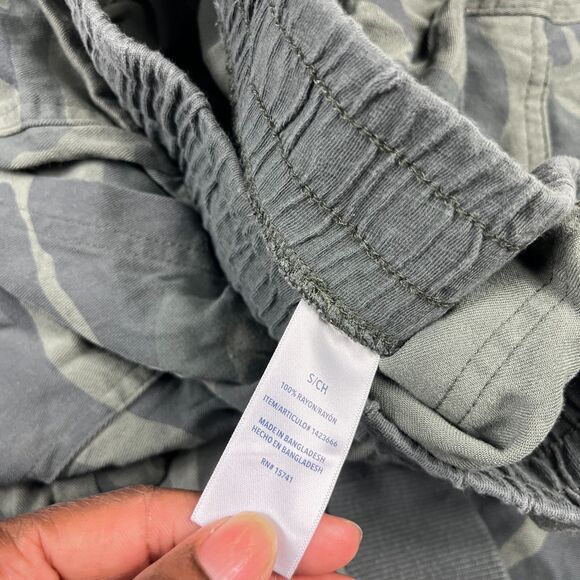 Splendid Womens Camo Print Jogger Pants Size Small Stretch Waist Tapered Leg - Picture 10 of 12